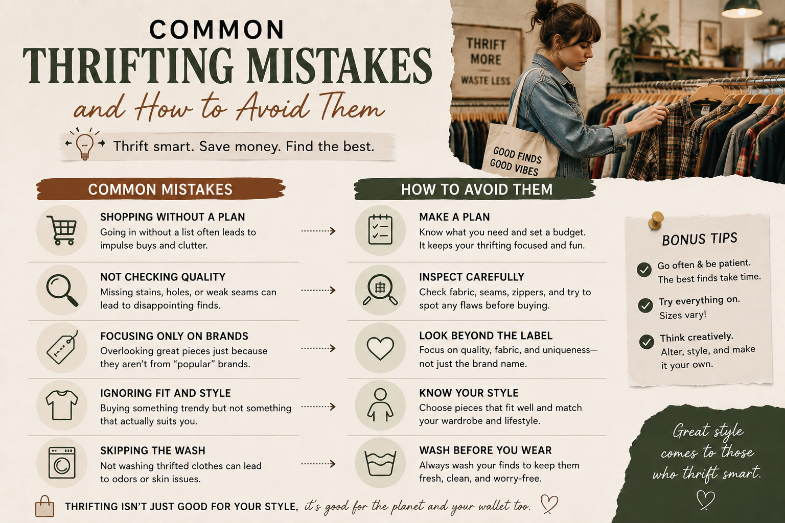 Common Thrifting Mistakes and How to Avoid Them