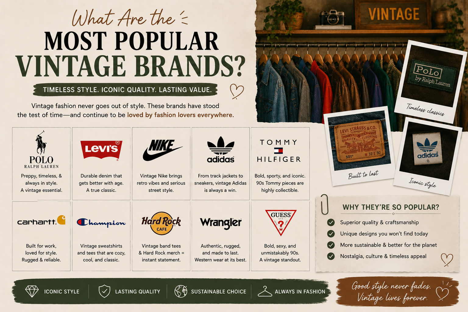 What Are the Most Popular Vintage Brands?