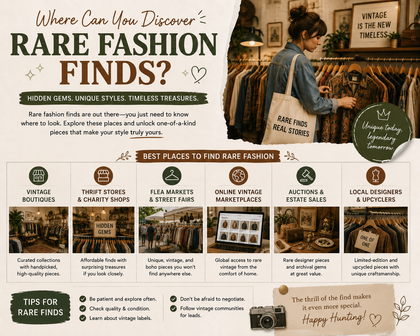 Where Can You Discover Rare Fashion Finds?