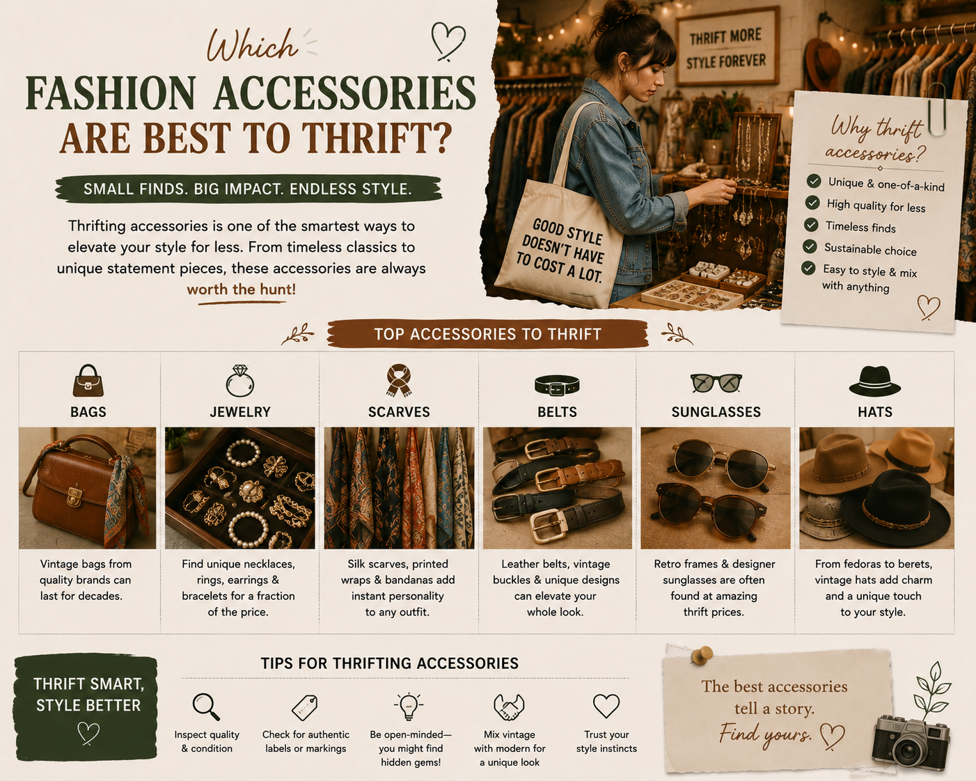 Which Fashion Accessories Are Best to Thrift?