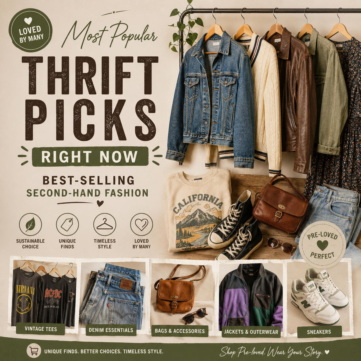 Most Popular Thrift Picks Right Now – Best-Selling Second-Hand Fashion