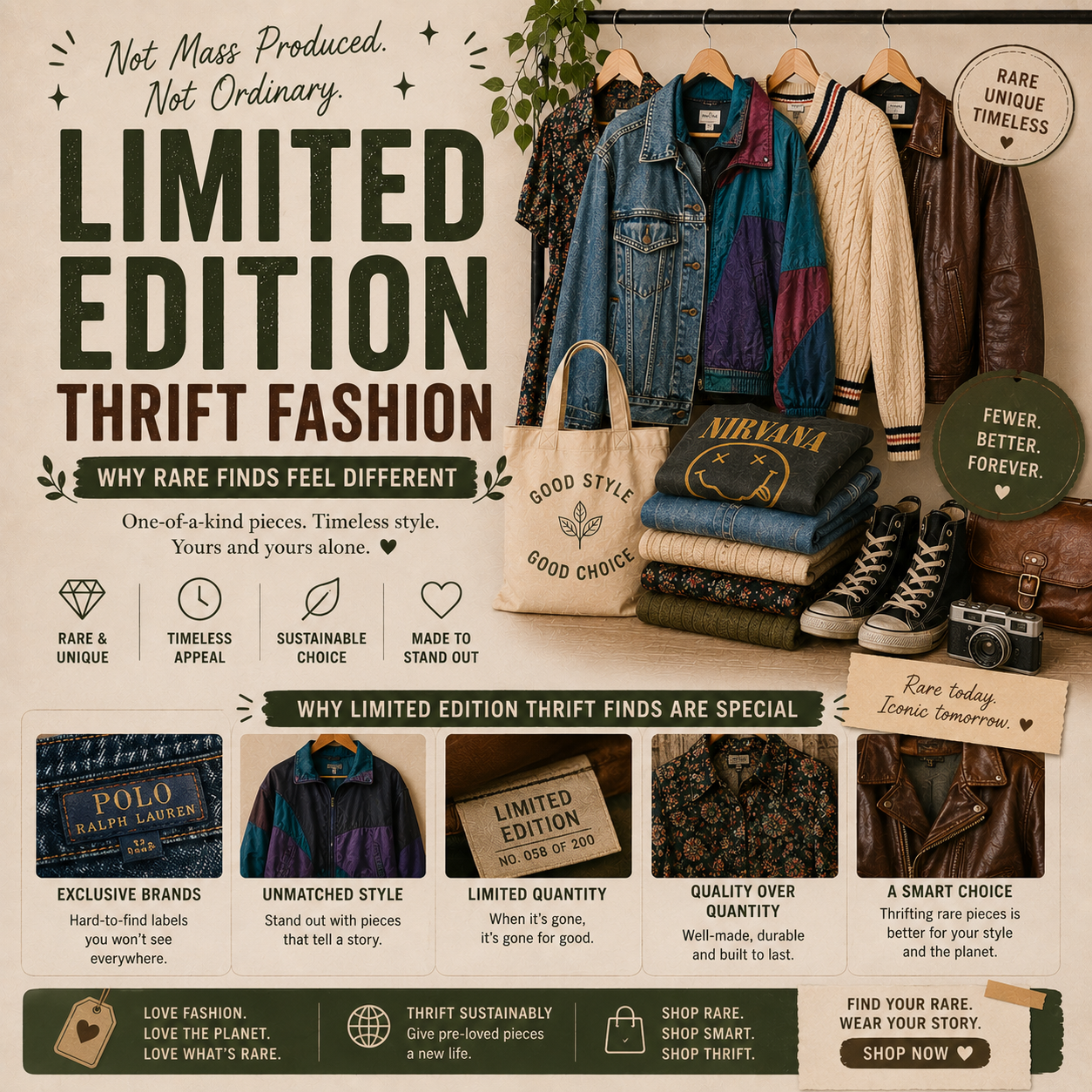 Limited Edition Thrift Fashion: Why Rare Finds Feel Different