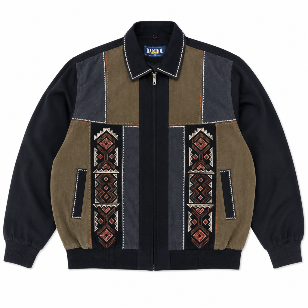 Retro Patchwork Vintage Bomber Jacket