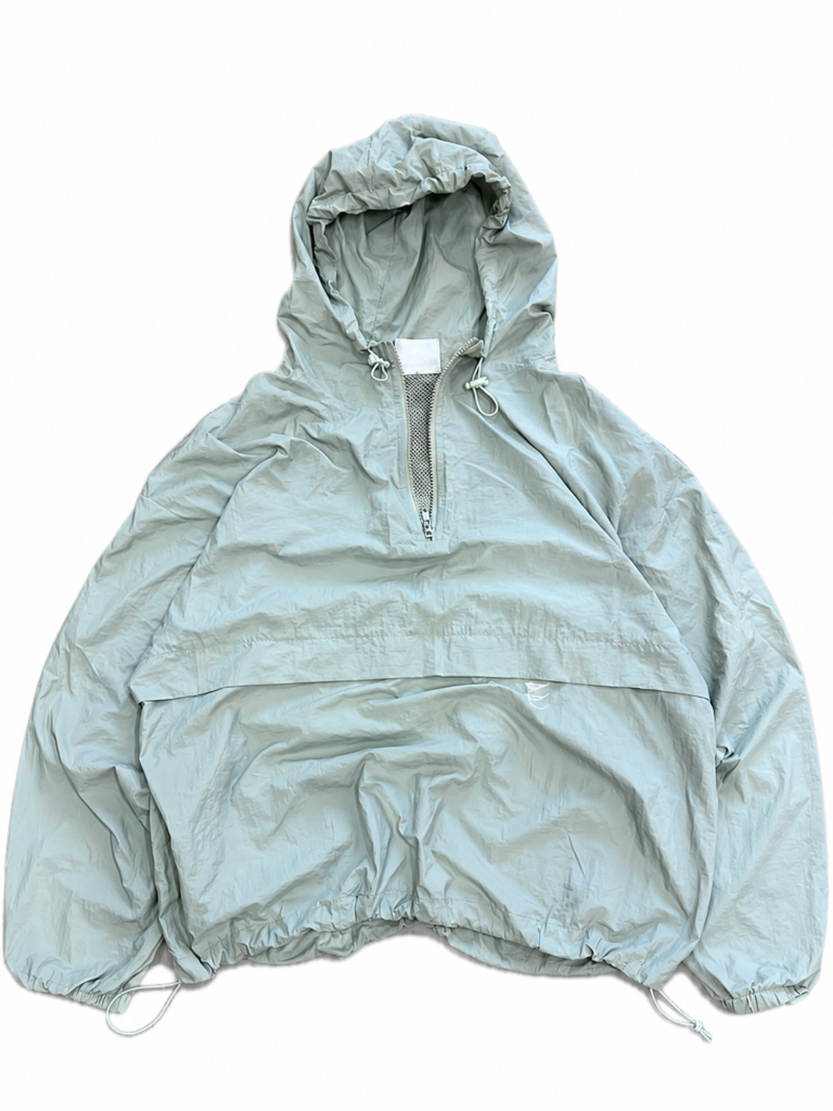 Light Grey Essential Hooded Windbreaker Jacket