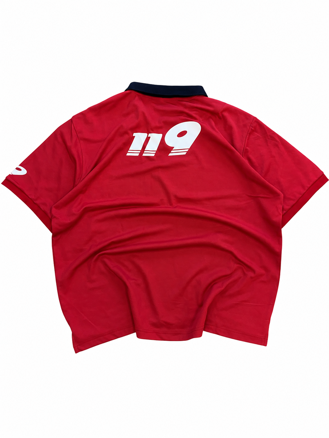 Red Number 19 Sports Polo Jersey - Image 3
