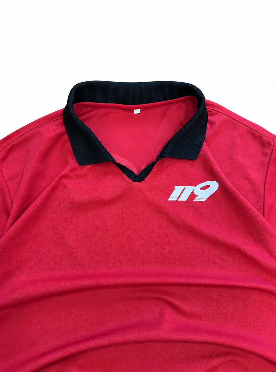Red Number 19 Sports Polo Jersey - Image 2