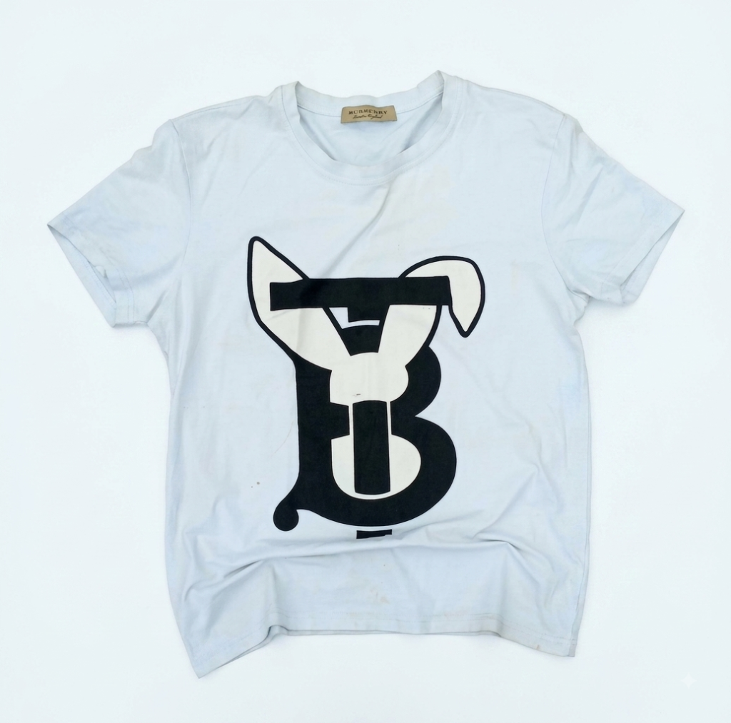White Burberry t-shirt